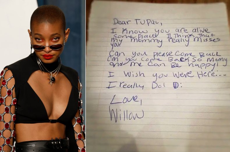 Willow Smith letter to Tupac Shakur