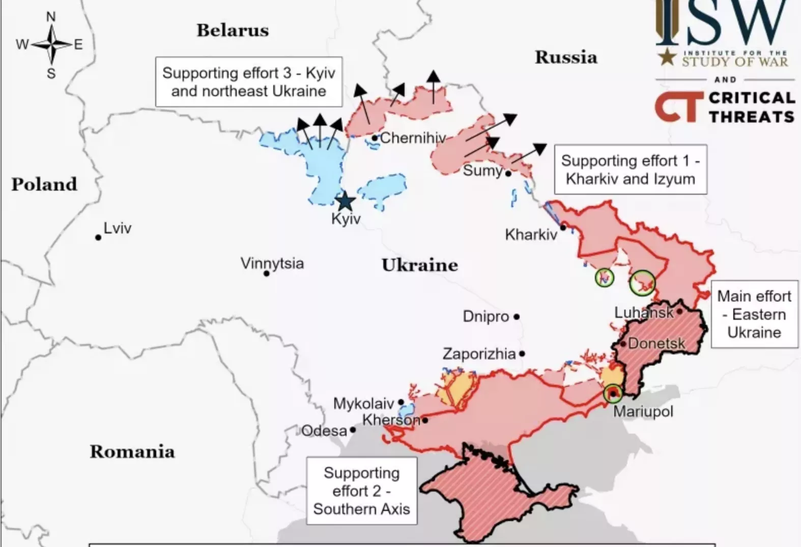 Chart: Liberated Ukrainian Territory