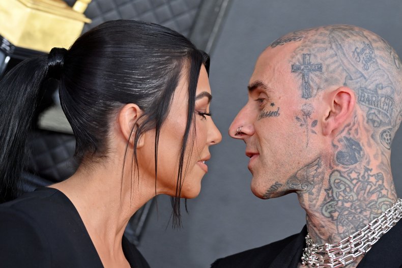 Kourtney Kardashian and Travis Barker