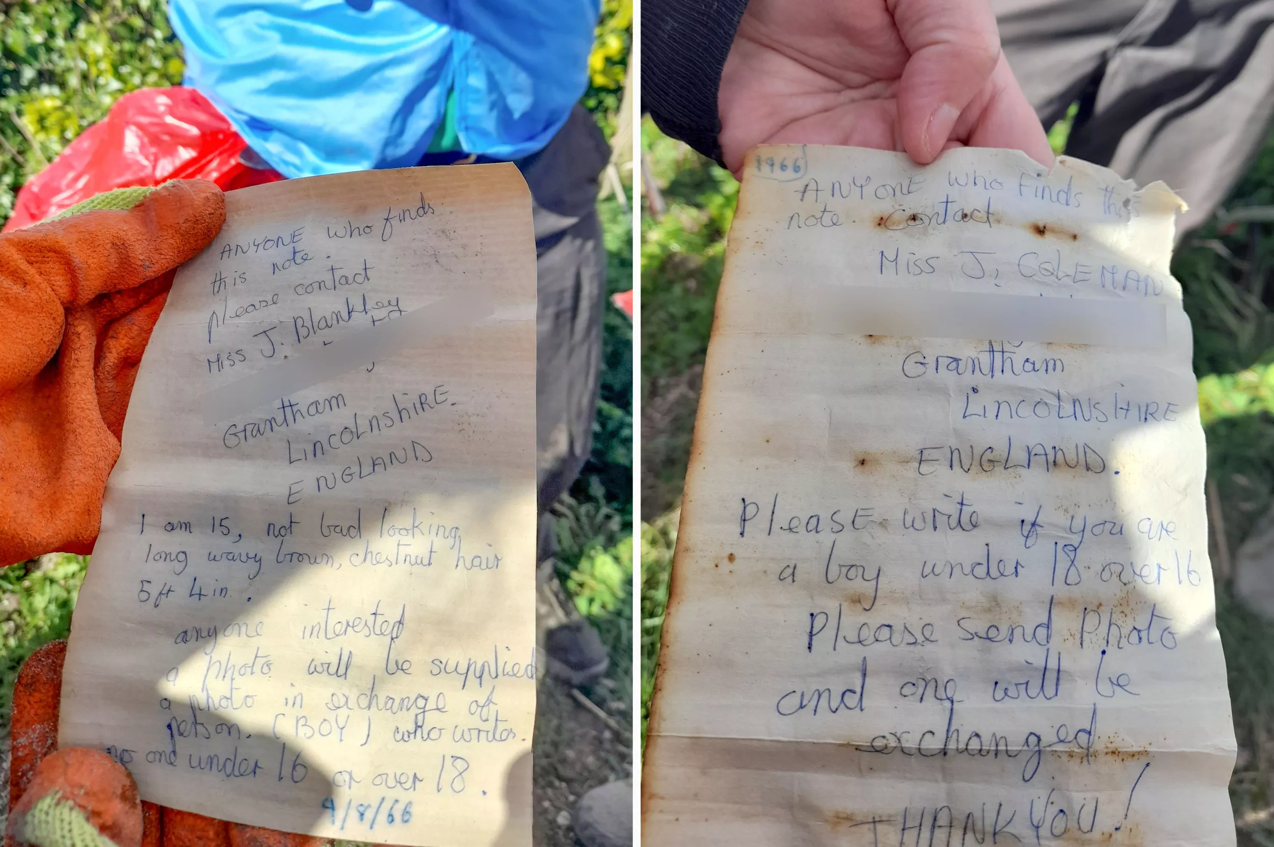 Bottle Containing Hopeful Messages From Teenage Girls Asking for Boyfriends Found After 56 Years - Vimarsana News