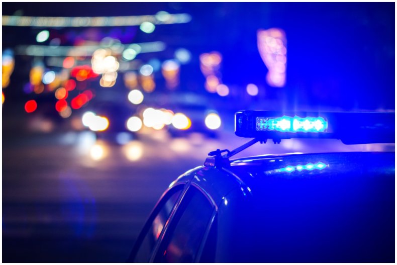 Stock image of police car