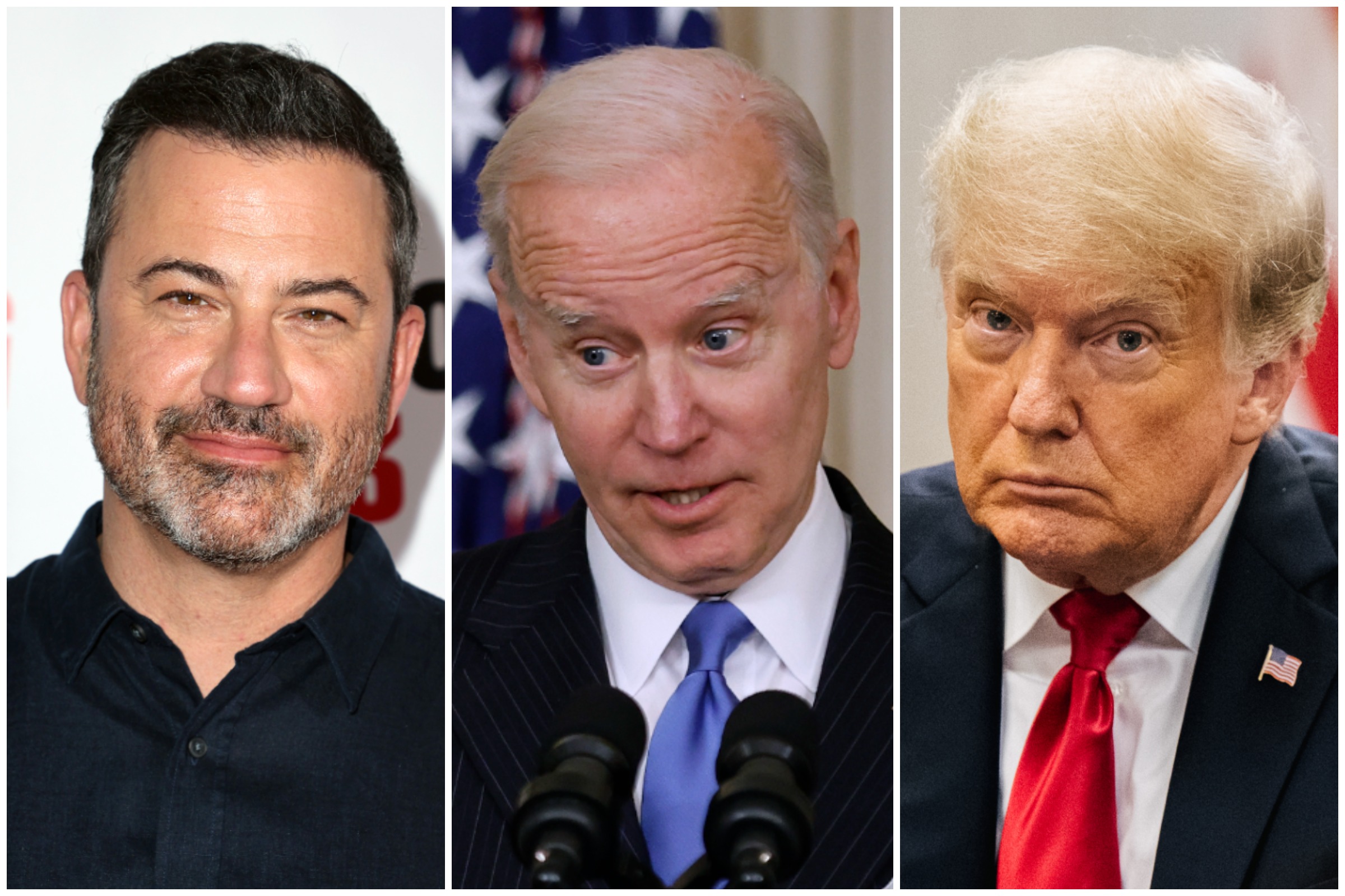 Kimmel Applauds Biden for 'Yukking It Up' With Trump Joke