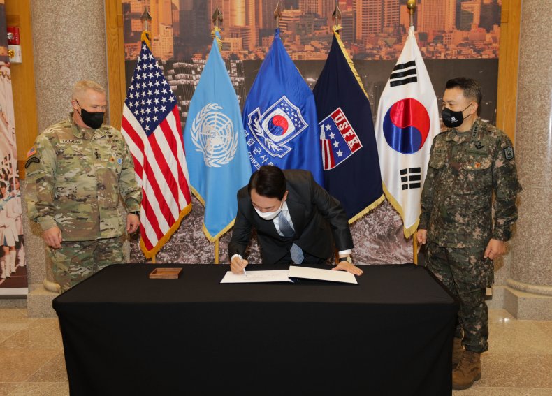 South, Korea, President, elect, Yoon, US, base