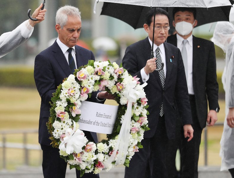 US, ambassador, Japan, Prime, Minister, Hiroshima, memorial