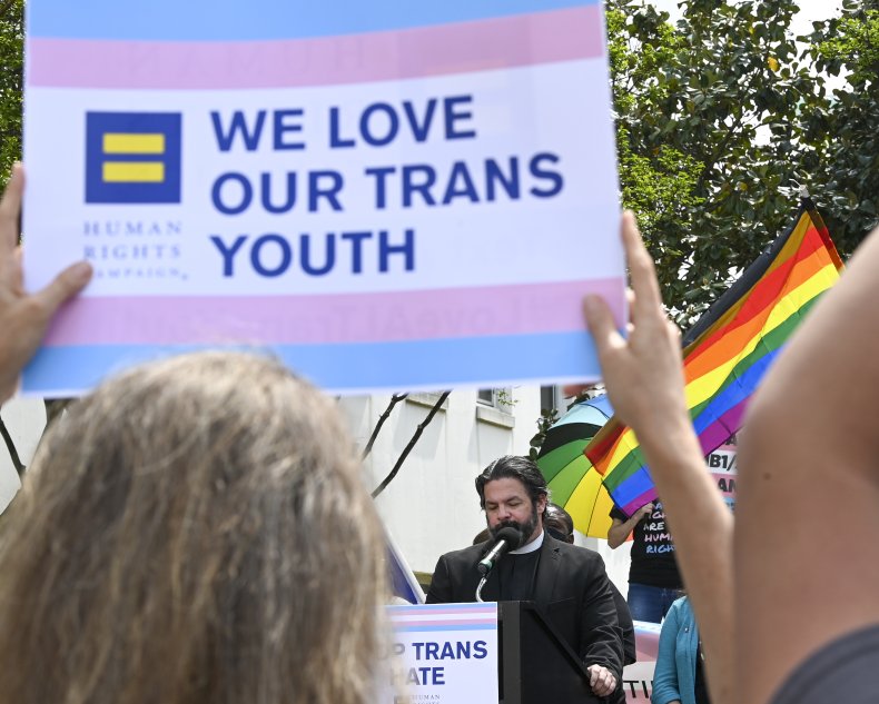 Trans protest