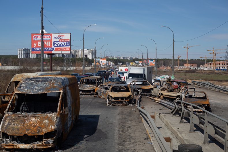 Destruction Outside of Kyiv