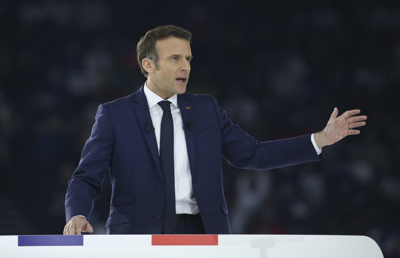 French President Emmanuel Macron - candidate 'La