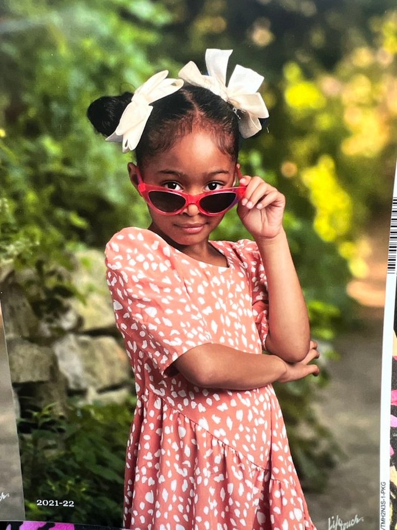 Mahalia Wells' niece, Melody strikes a pose.