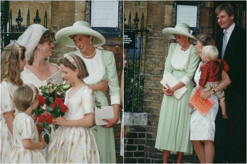 Princess Diana'S Top Society Wedding Appearances Princess Diana Virginia Pittman Wedding 1991