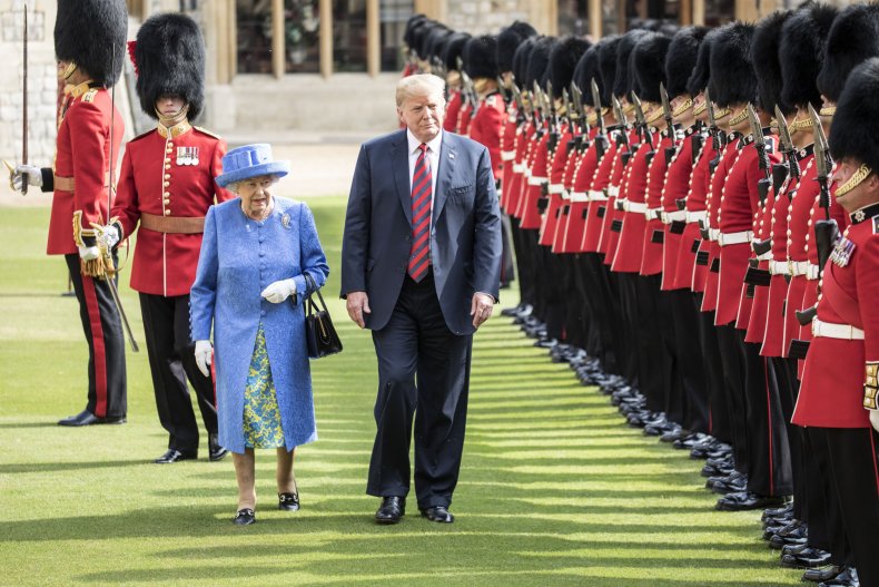 Queen Elizabeth II Donald J Trump