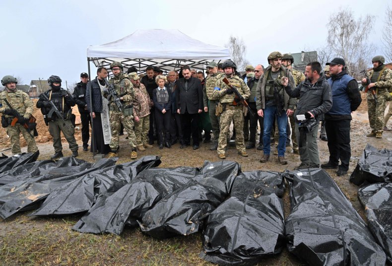 EU Leaders in Bucha