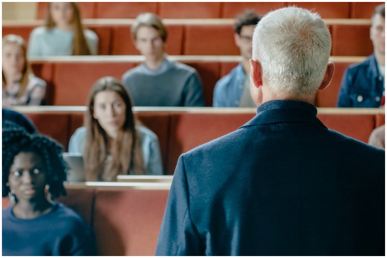 Stock image of university lecture