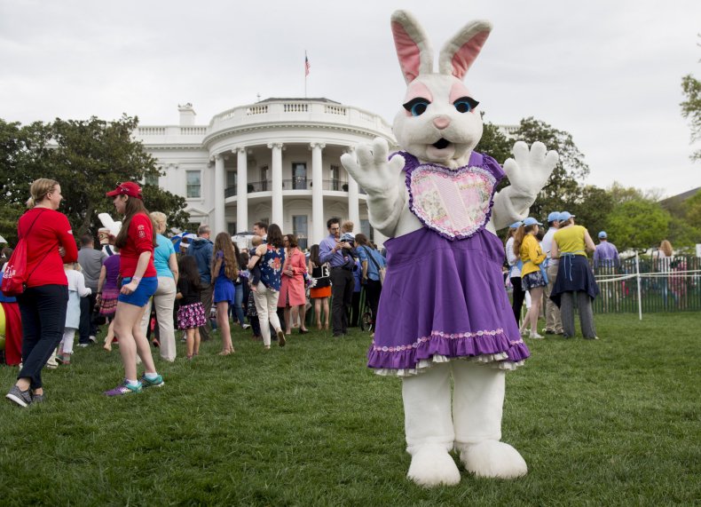Easter Bunny attends the Easter Egg Roll