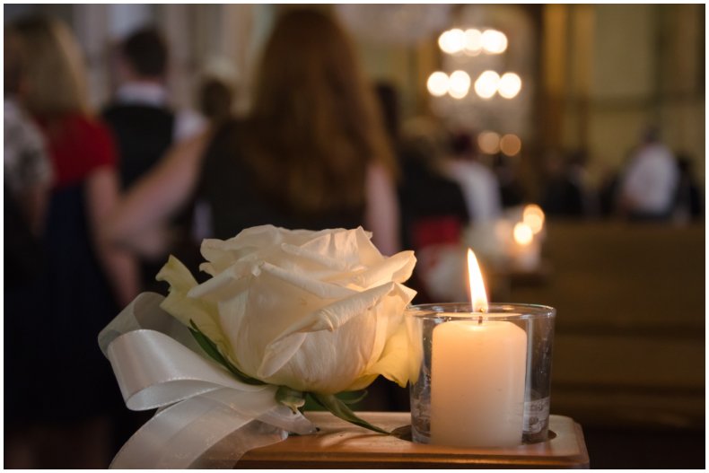 Stock image of a funeral