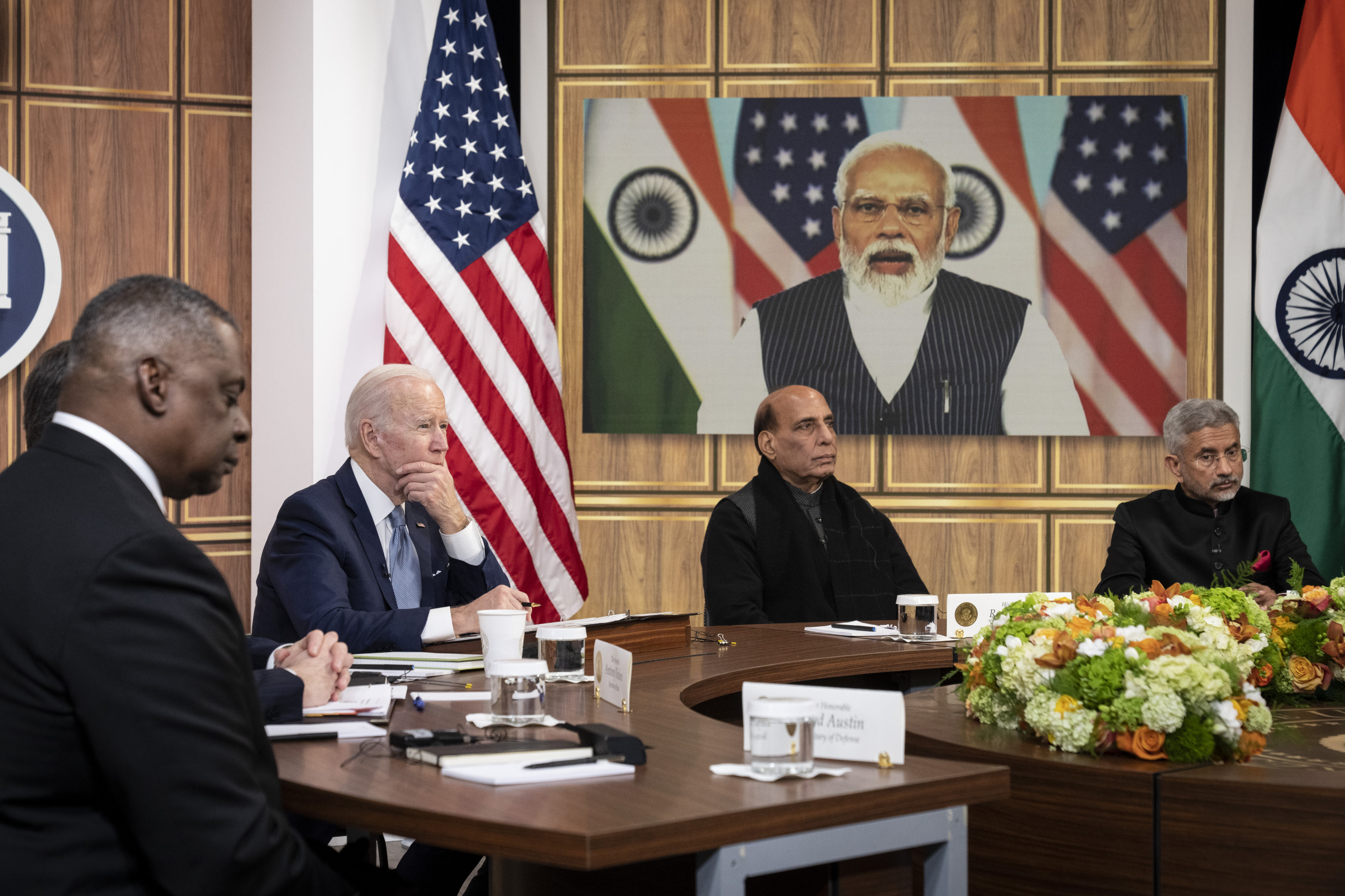 U.S., India Leaders Discuss Russia's War, China Tensions, South Asia Unrest