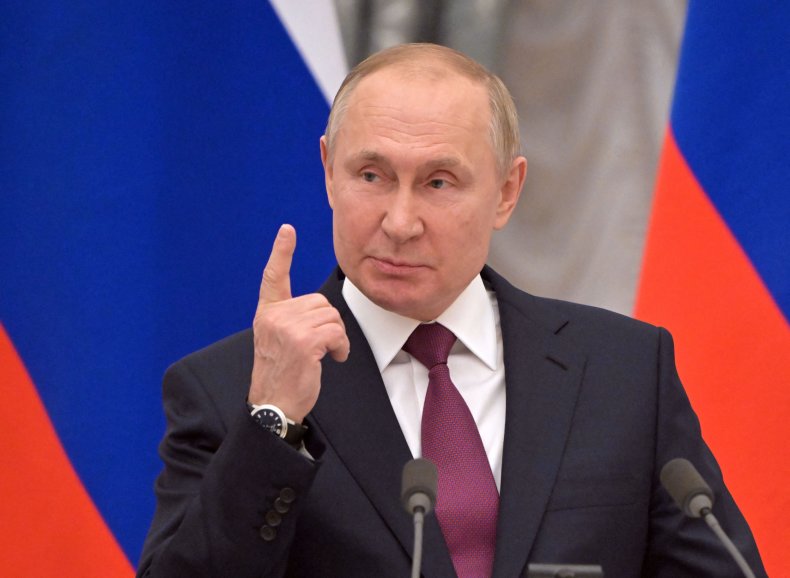 Putin Speaks at a Press Conference