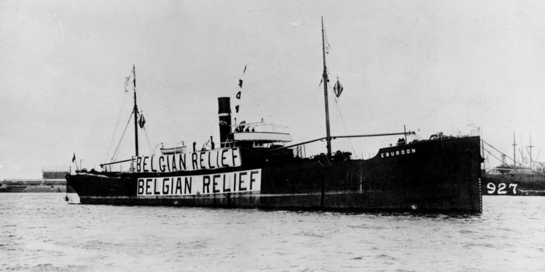Ships packed with food