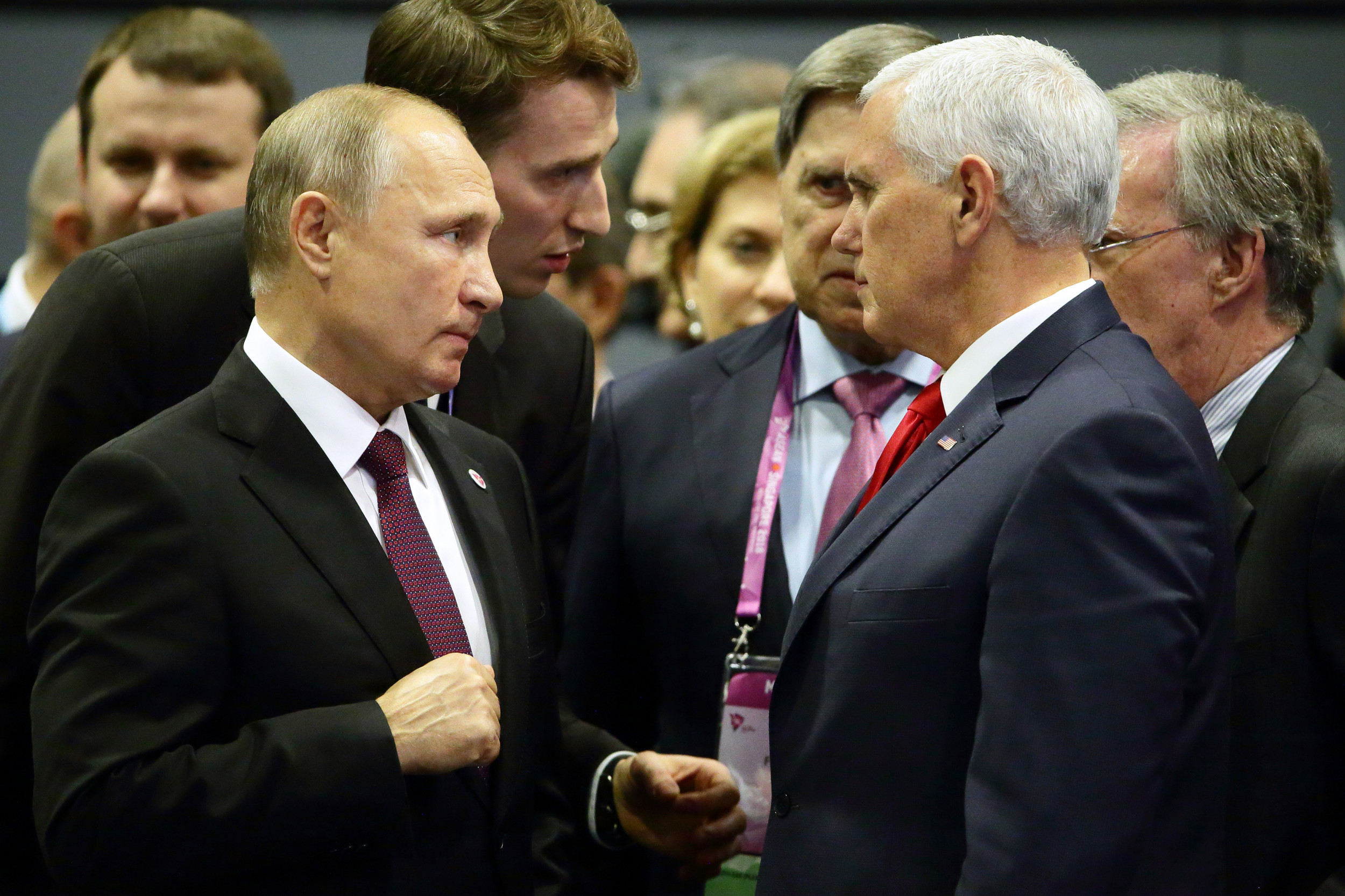 Mike Pence Says He 'Stood Toe to Toe' With Vladimir Putin When They Met