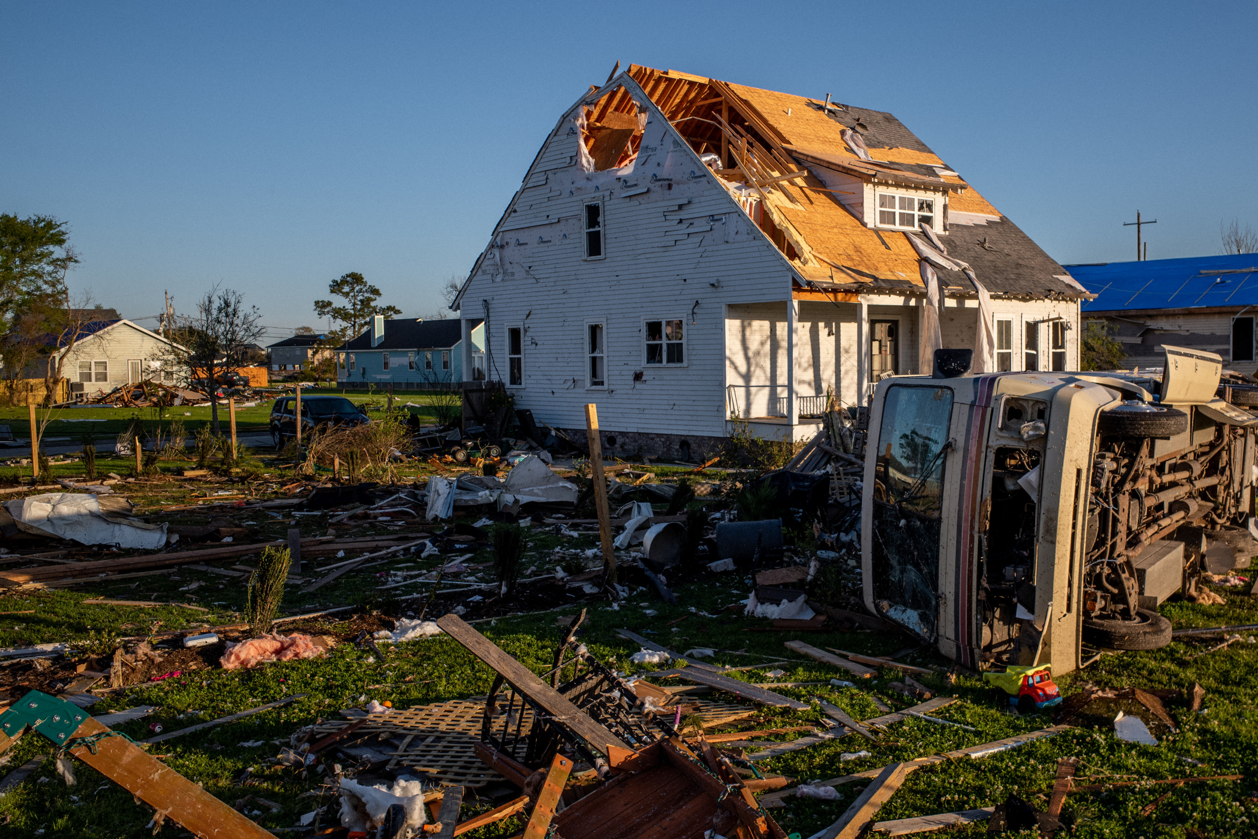 Louisiana Tornado Leaves People Trapped, Homes Destroyed
