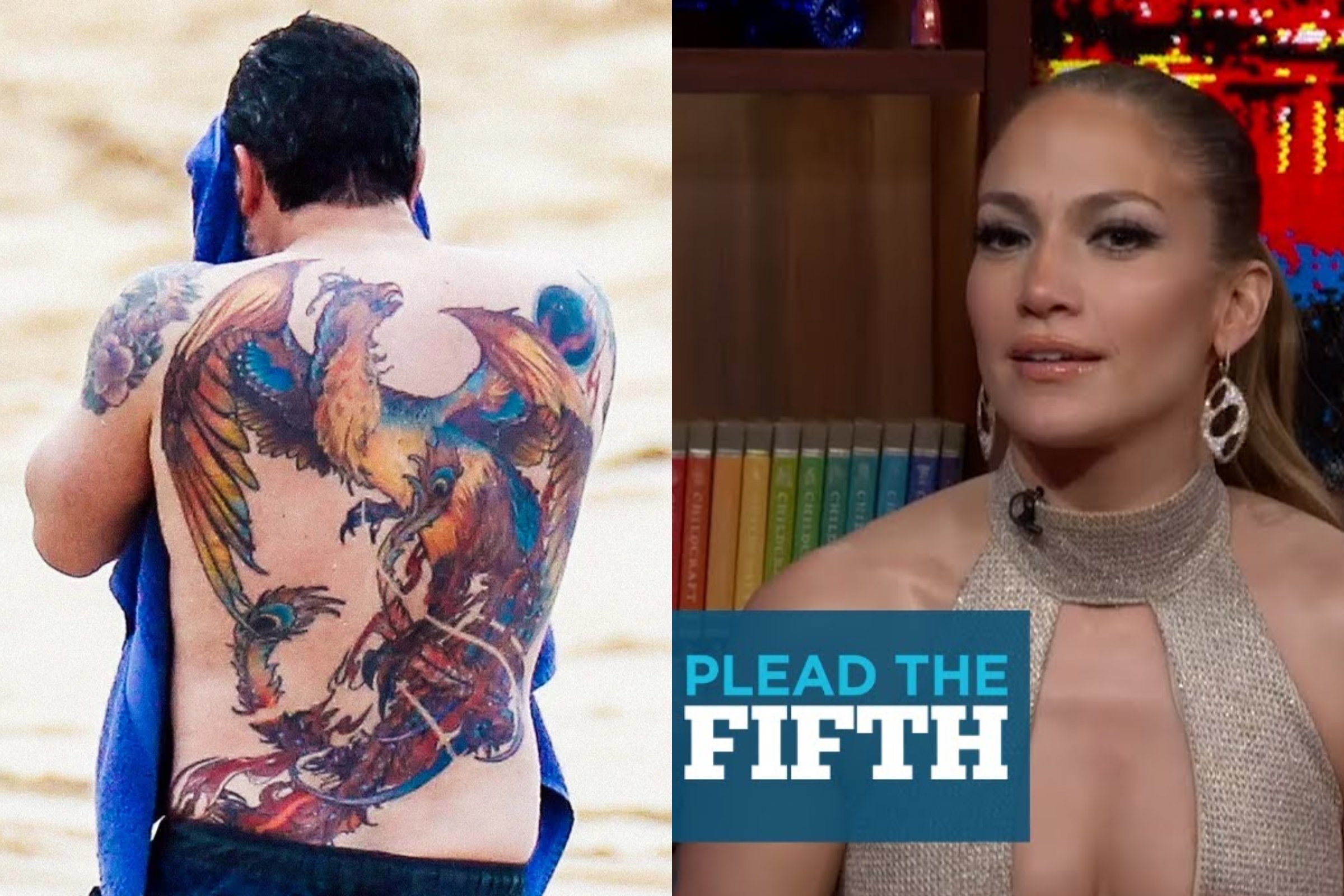 Ben Affleck Keeps Scratching His Phoenix Back Tattoo