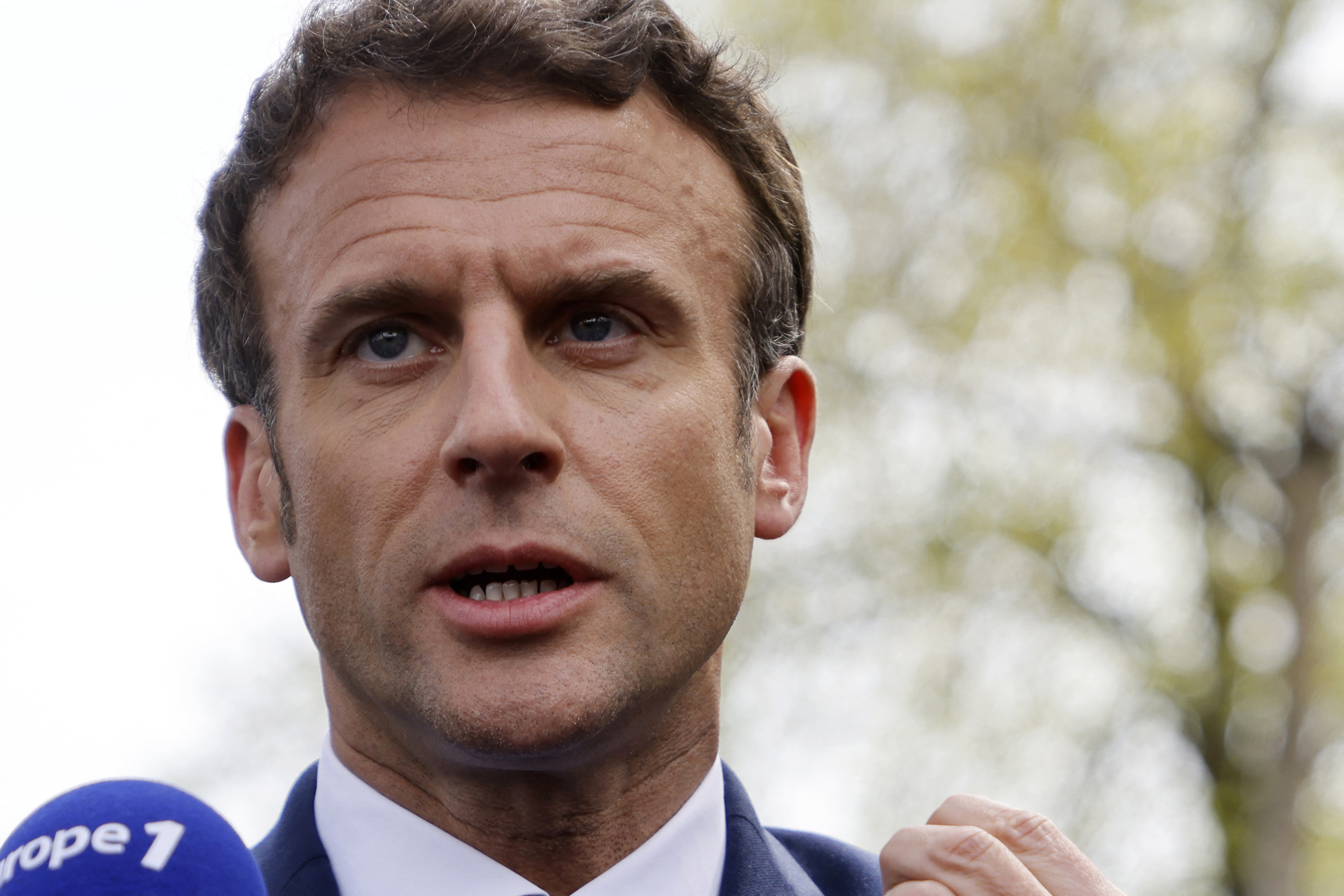 Emmanuel Macron Refuses to Join Biden in Calling Russia Actions 'Genocide'