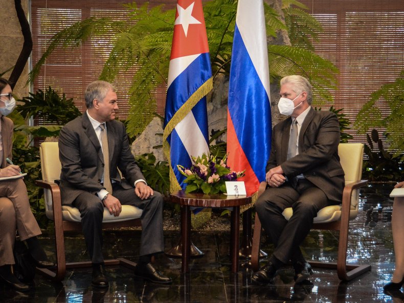 Russia, Duma, Speaker, Cuba, President, February, 2022