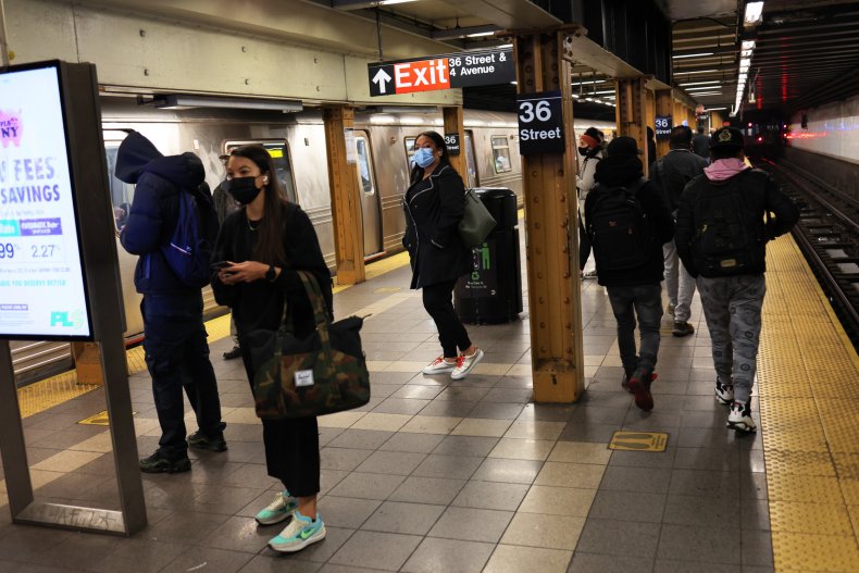Commuters Return to Subway