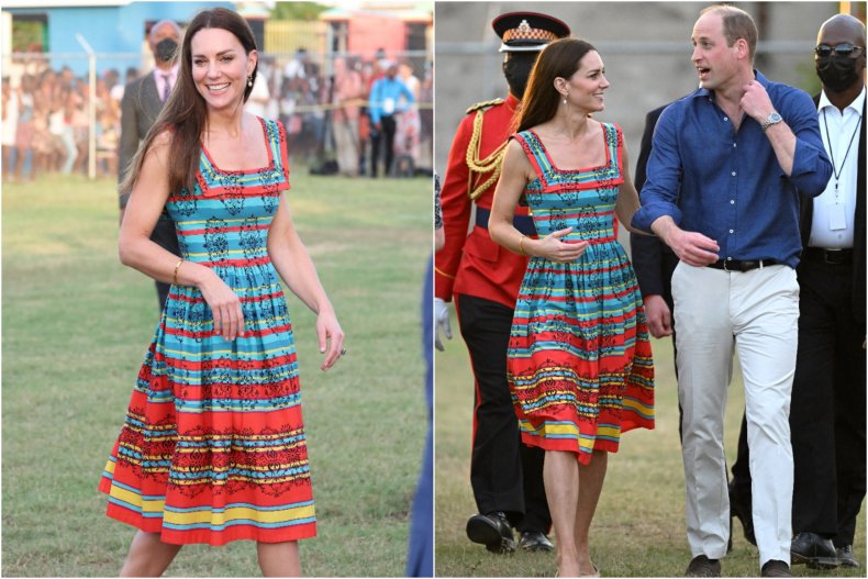 Vintage Kate Middleton Jamaica 2022 Dress