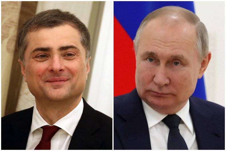 Vladislav Surkov and Vladimir Putin