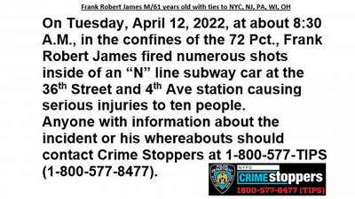 James Subway Shooting Suspect