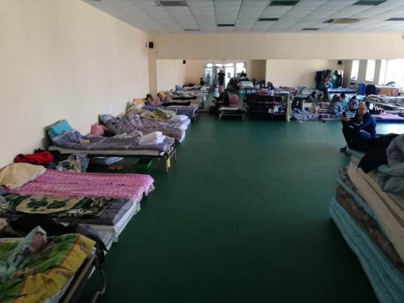 IDP transit center in Dnipro Ukraine invasion