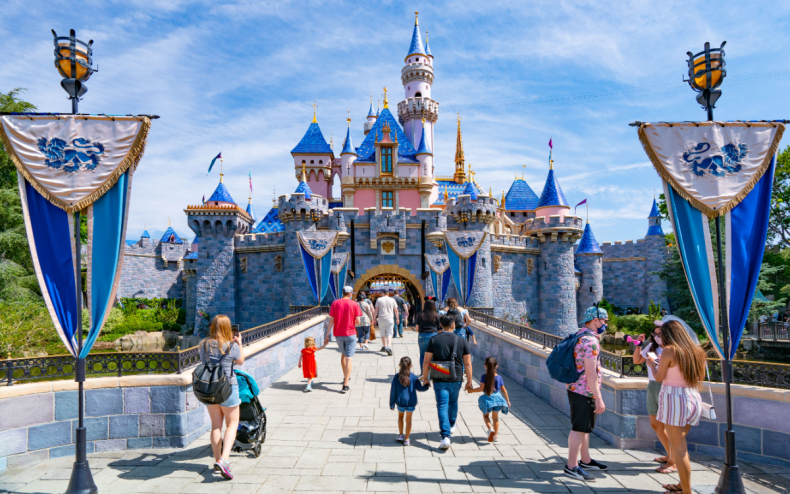 Sleeping Beauty Castle at Disneyland in Anaheim.