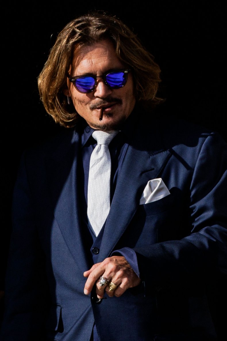 Johnny Depp leaves theFairfax County Circuit Court