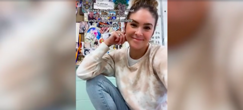 middle school teacher tiktok question