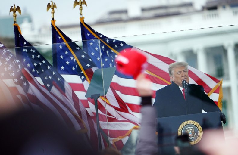 President Donald Trump on January 6, 2021