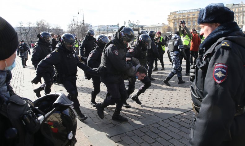 Russia Ukraine anti-war rally