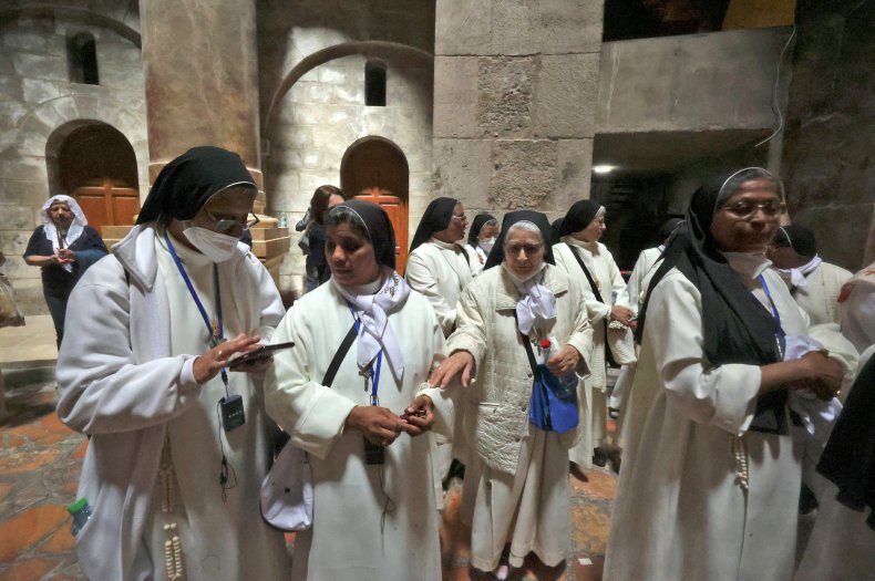 Nuns at Church of the Holy Sepulchre