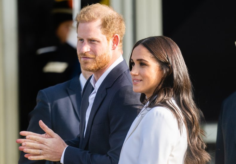 Harry and Meghan Attend a Reception