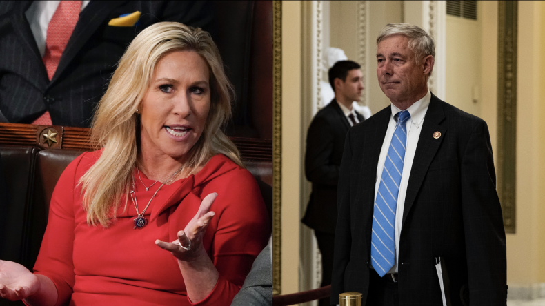 Marjorie Taylor Greene and Fred Upton