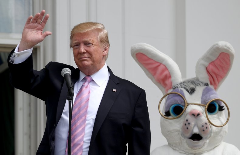 Trump attacks Letitia James, "maniac left" Easter