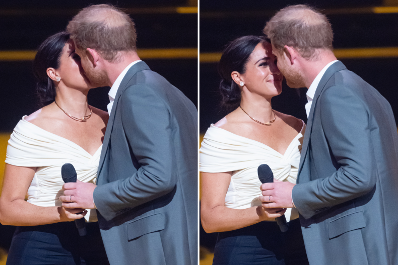 Meghan Harry Kiss Invictus