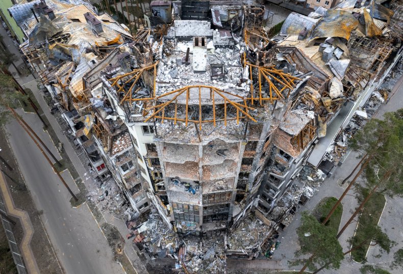 Destruction in Irpin