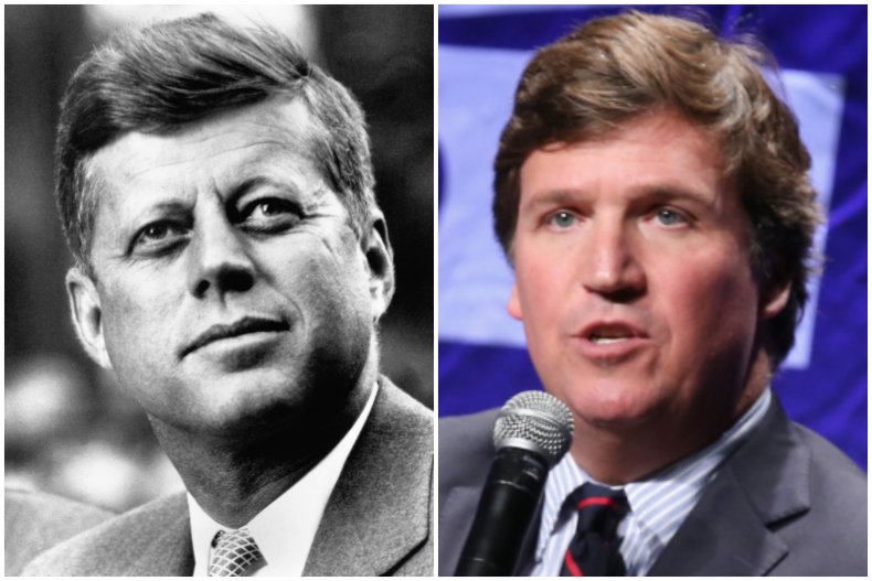 President John F. Kennedy and Tucker Carlson