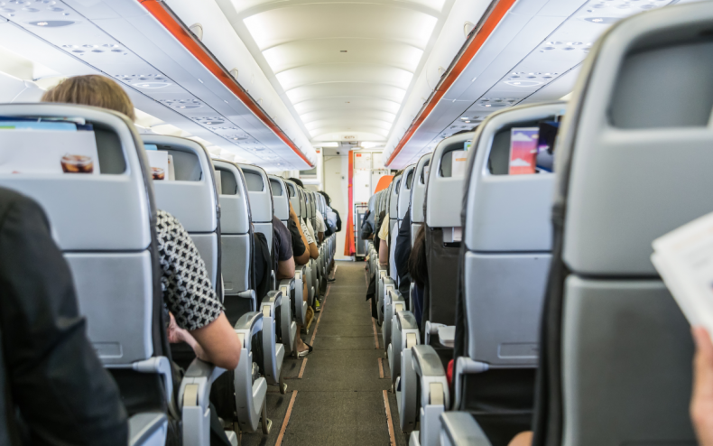 A busy plane flight.