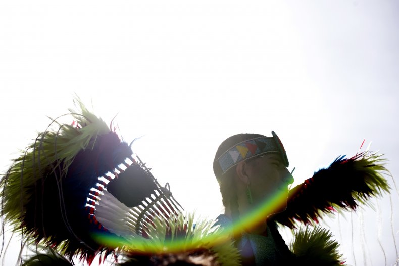 A Native American dancer
