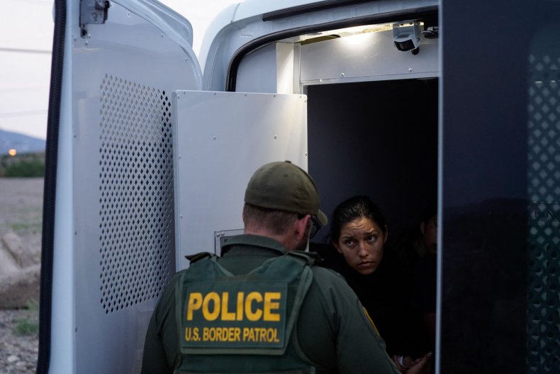 Migrants US Mexico border