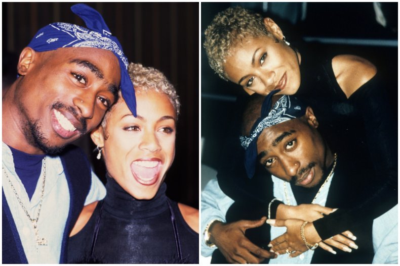 Tupac Shakur and Jada Pinkett Smith