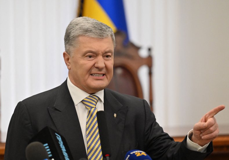 Ukraine ex-president Petro Poroshenko in Kyiv