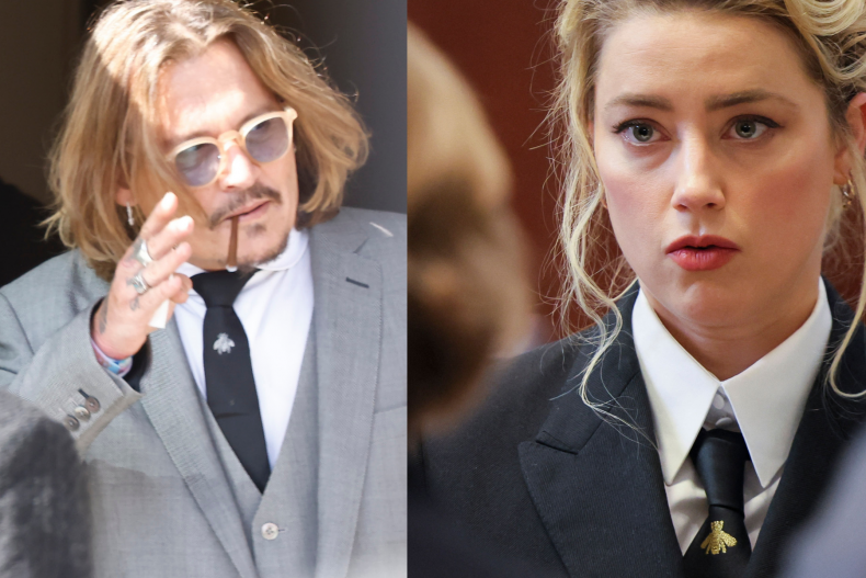Fan Theories of Amber Heard Copying Johnny Depp's Court Outfits Go Viral