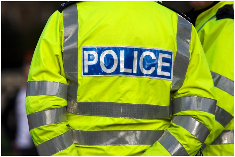 Stock image of British police officer